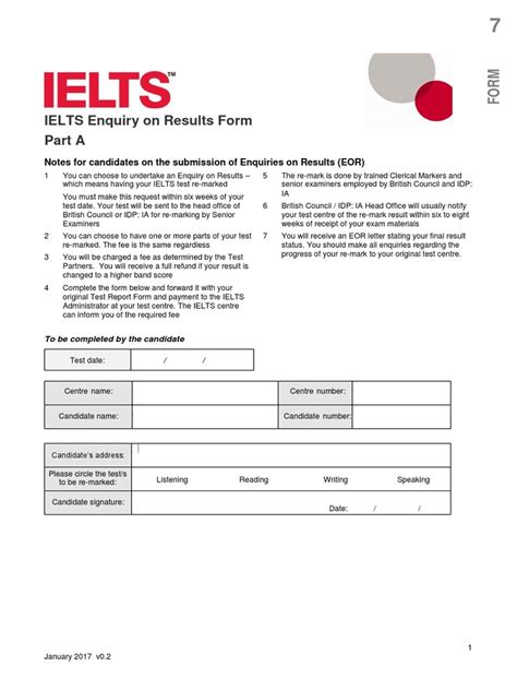 IELTS Enquiry on Results.